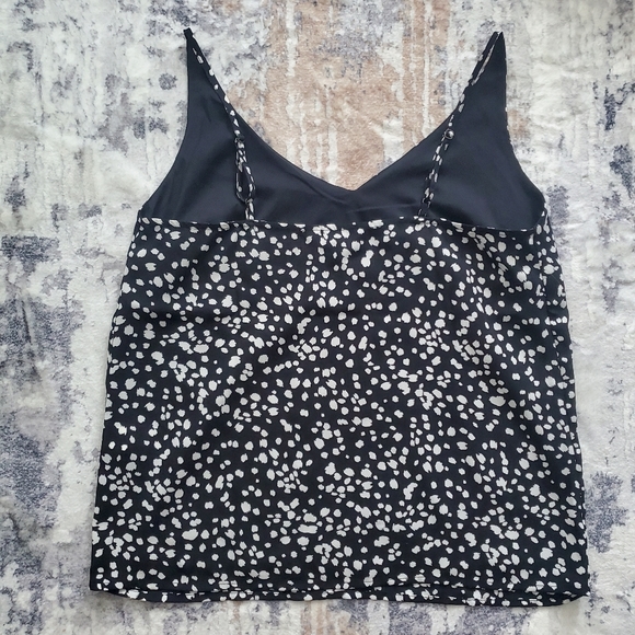 NWOT Banana Republic Black and white dotted cami tank Size XS. Lined. - Picture 6 of 13